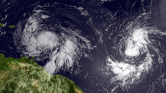 Current tropical storms tie hurricane season record