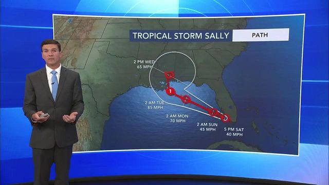 Tropical Storm Sally forms, could impact Louisiana later this week