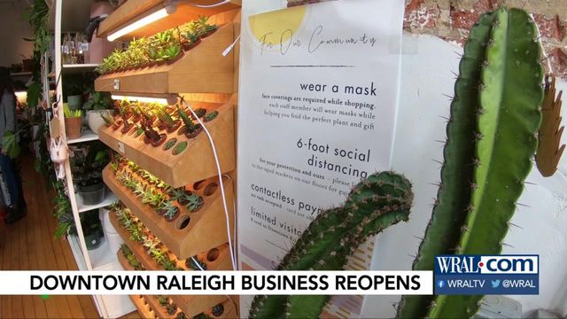 Downtown Raleigh business reopens for the first time in months