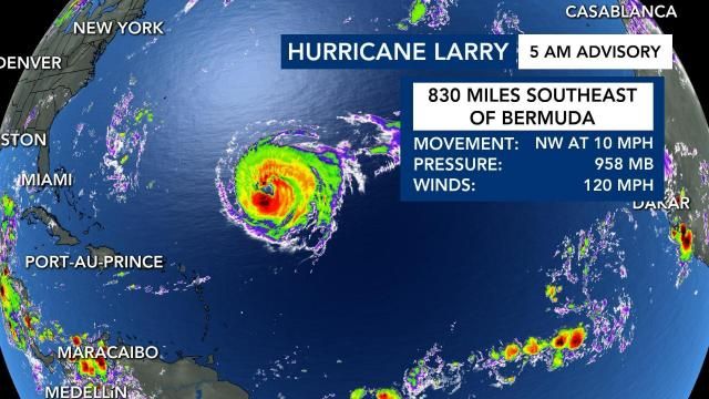 Hurricane Larry: 5 a.m. Sept. 7 advisory