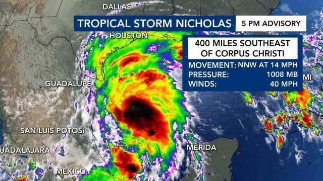 Tropical Storm Nicholas forms, threatens Texas, Louisiana with heavy ...
