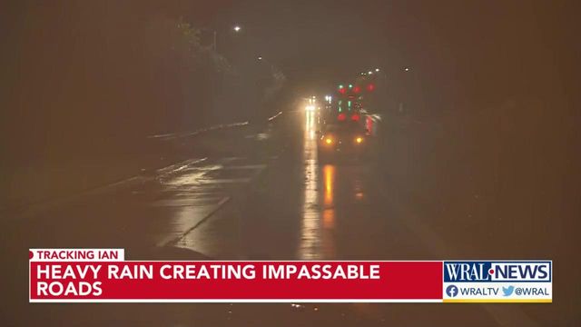 Heavy rain creating impassable roads in the Triangle 