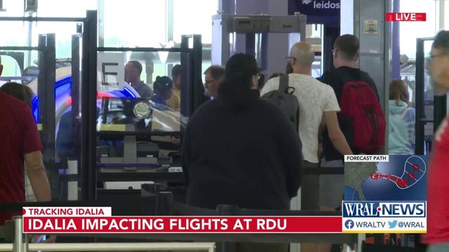 Idalia impacting flights at RDU