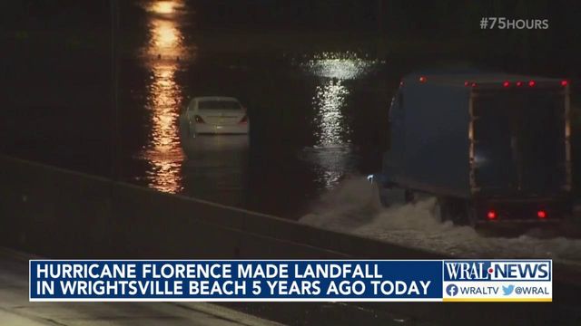 Hurricane Florence made landfall in Wrightsville Beach 5 years ago today
