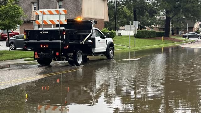Flooded streets in Fayetteville: Aug. 8, 2024