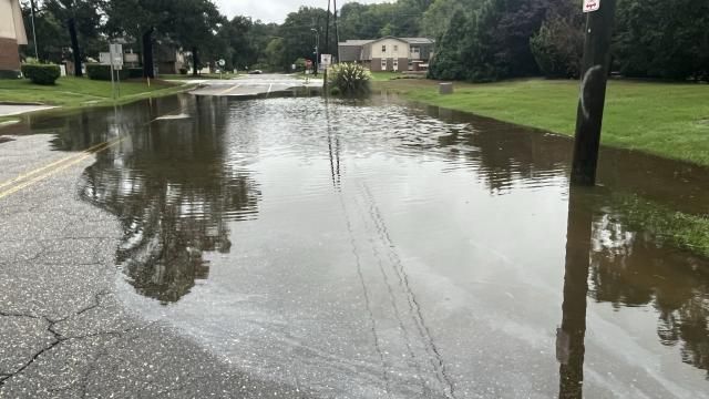 Flooded streets in Fayetteville: Aug. 8, 2024