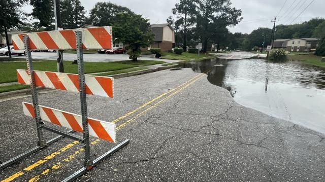 Flooded streets in Fayetteville: Aug. 8, 2024