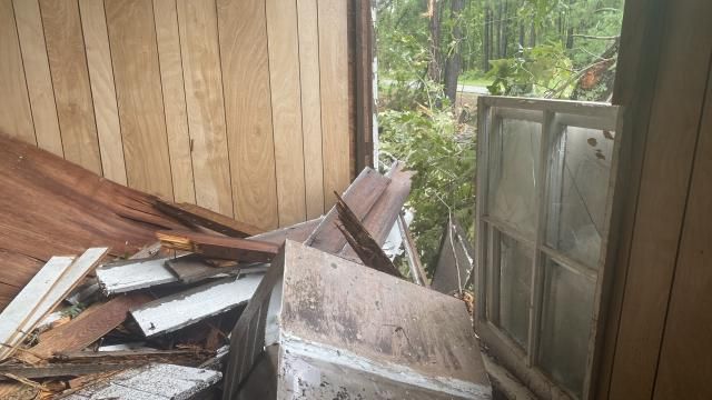Church damage in Wilson County