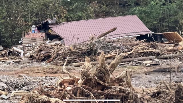 Black Mountain Hurricane Helene damage
