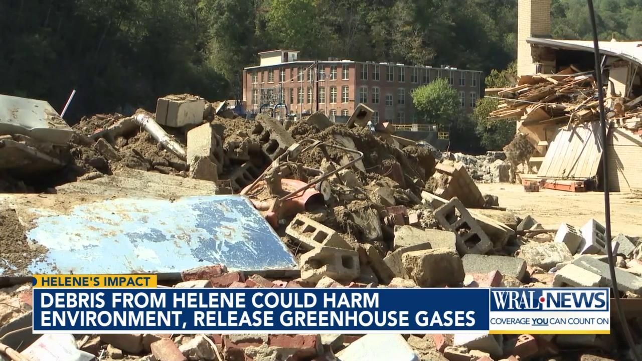 Debris from Helene could harm environment, release greenhouse gases