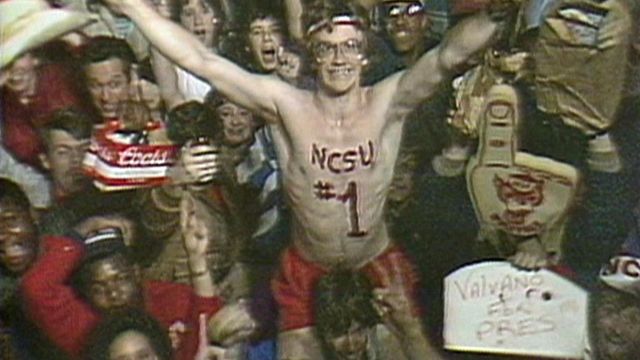 1983 Hillsborough Street celebration of NC State's NCAA basketball championship