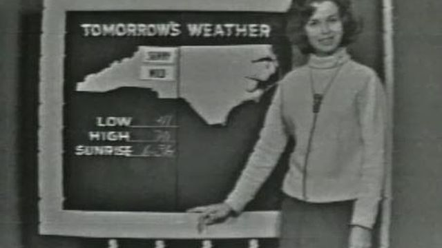 Marlene Carole was WRAL-TV's first female forecaster