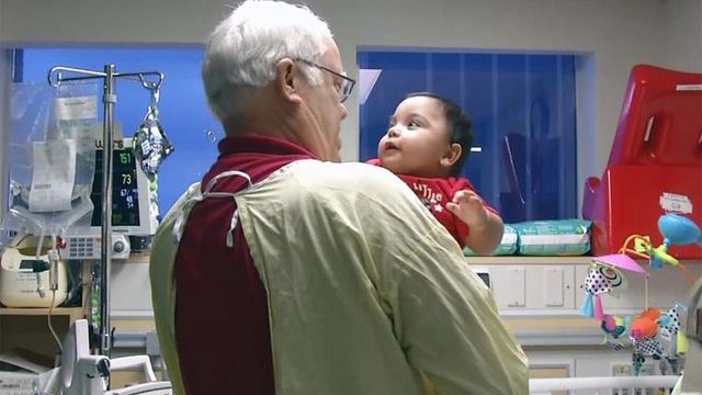 'Baby whisperer' shares love with tiny patients at Texas hospital