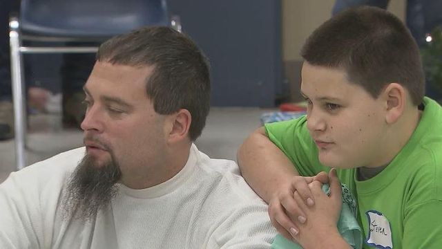 Incarcerated fathers spend time with children for holidays