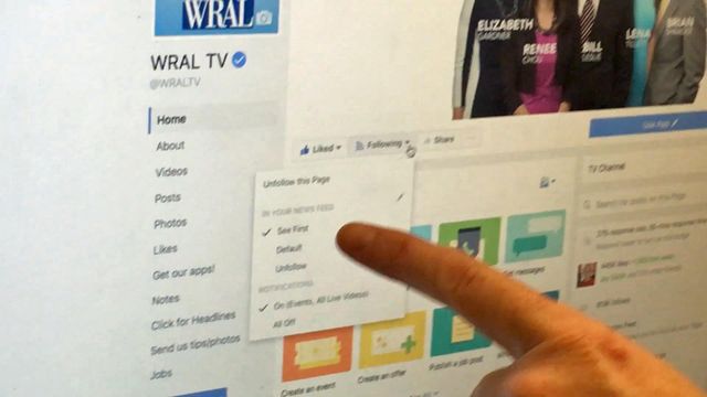 Tips to get more WRAL News on Facebook