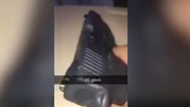 Have you seen this video? Student poses with teacher's gun