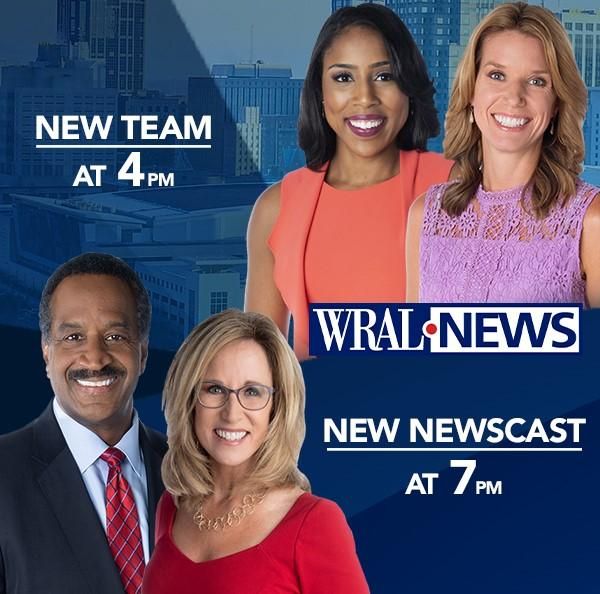 Lena Tillett joins Kathryn Brown anchoring WRAL News at 4 p.m. New WRAL News at 7 p.m. has fast-paced, hard news focus
