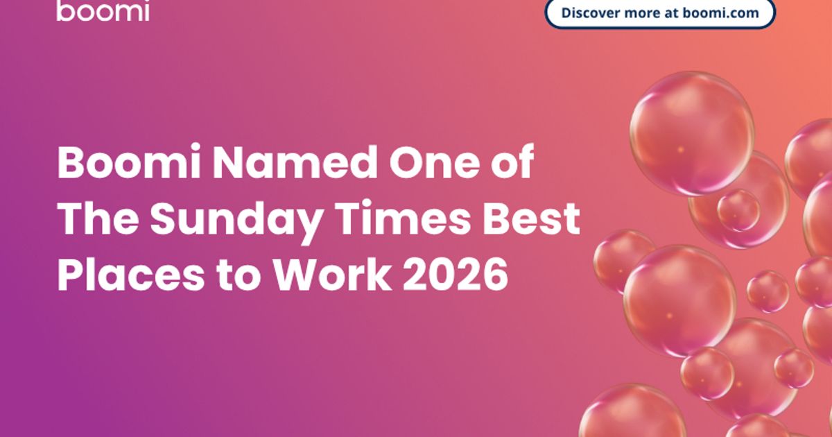 Boomi Named One of The Sunday Times Best Places to Work 2026