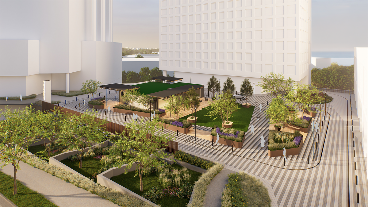 wral.com - Alex Littlehales - Raleigh developers unveil new renderings for Gateway plaza, construction begins on automated garage