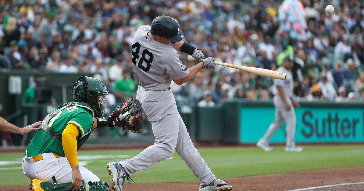 Paul Goldschmidt hits a 3-run homer and the Yankees beat the A's 8-2 for their 5th straight win