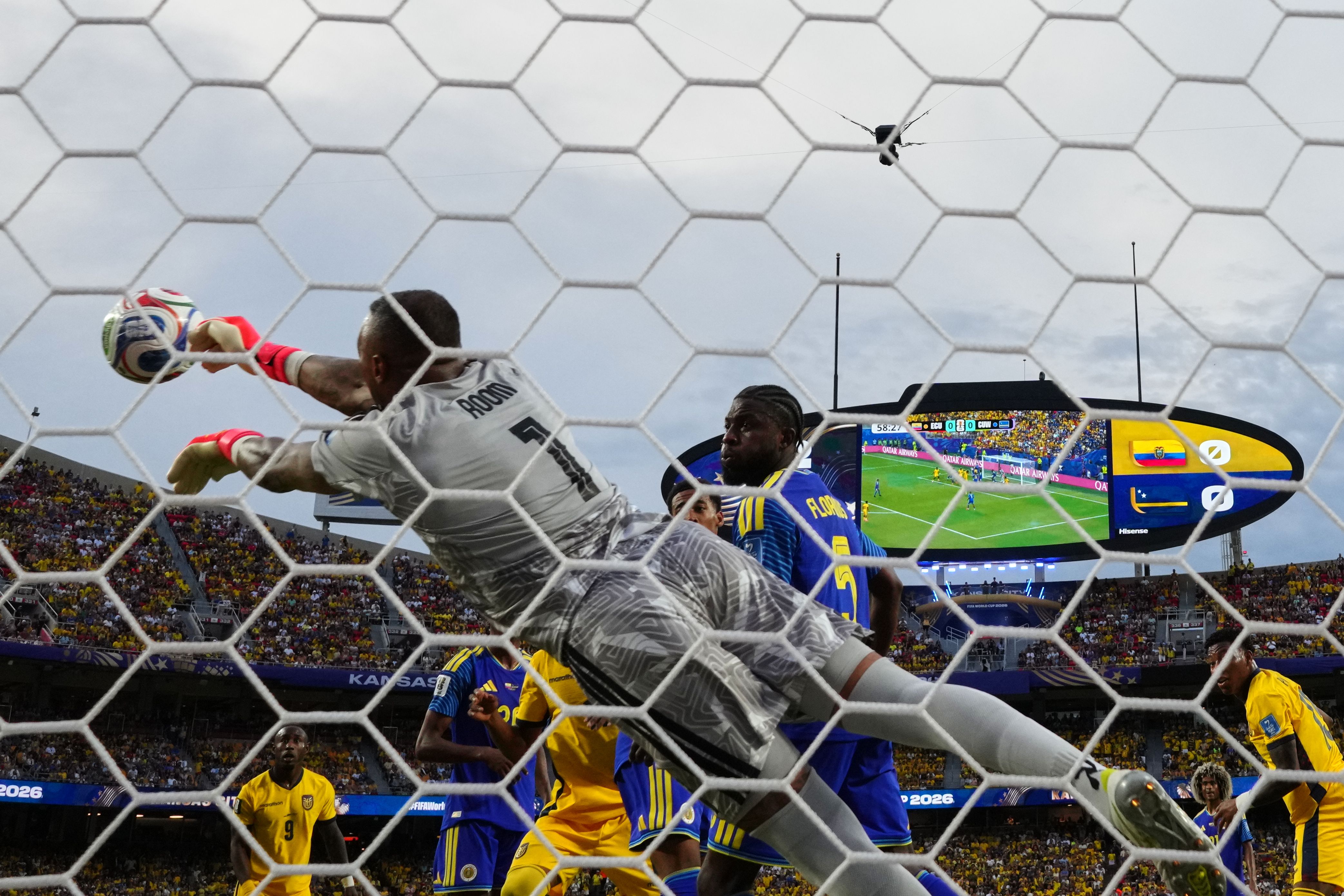 Curacao Eloy Room makes 15 saves , sends island nation to 0 - 0 draw with Ecuador in World Cup :: WRAL . com