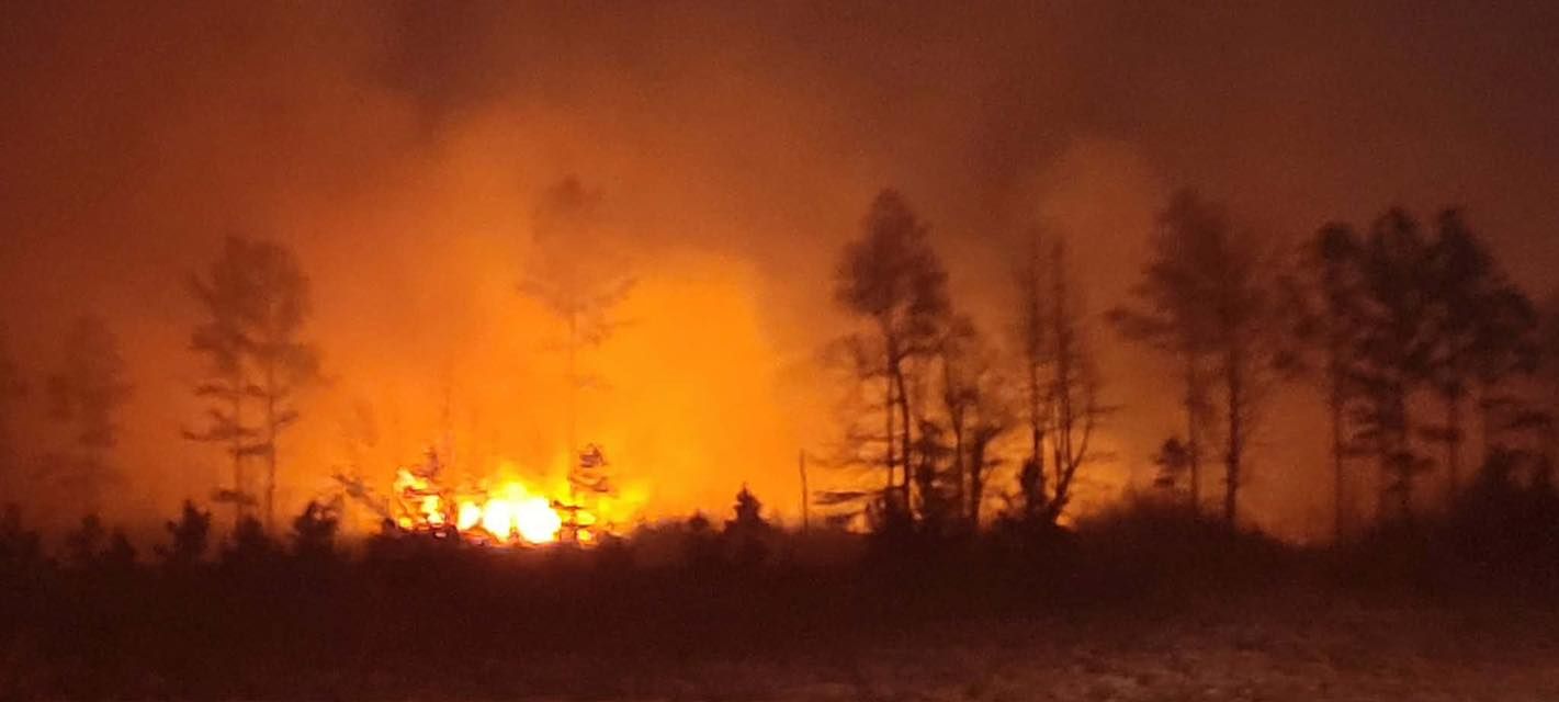 Image for Robeson County fire crews battle two large fires