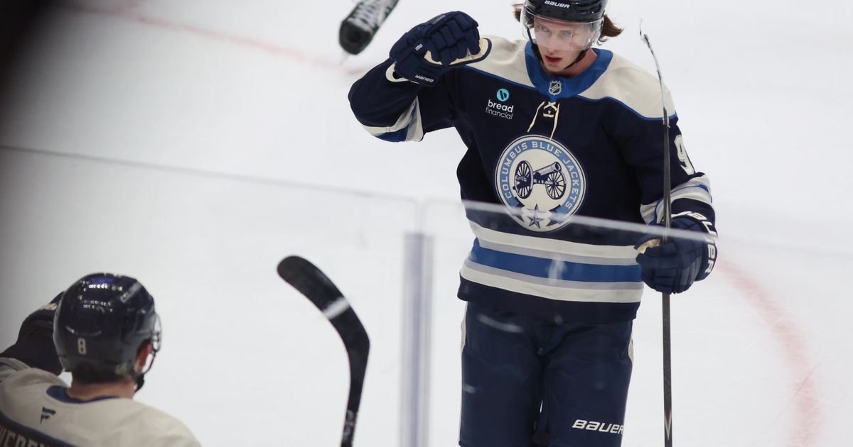 Kent Johnson scores in OT as Blue Jackets beat Rangers 1-0 behind Jet Greaves' shutout