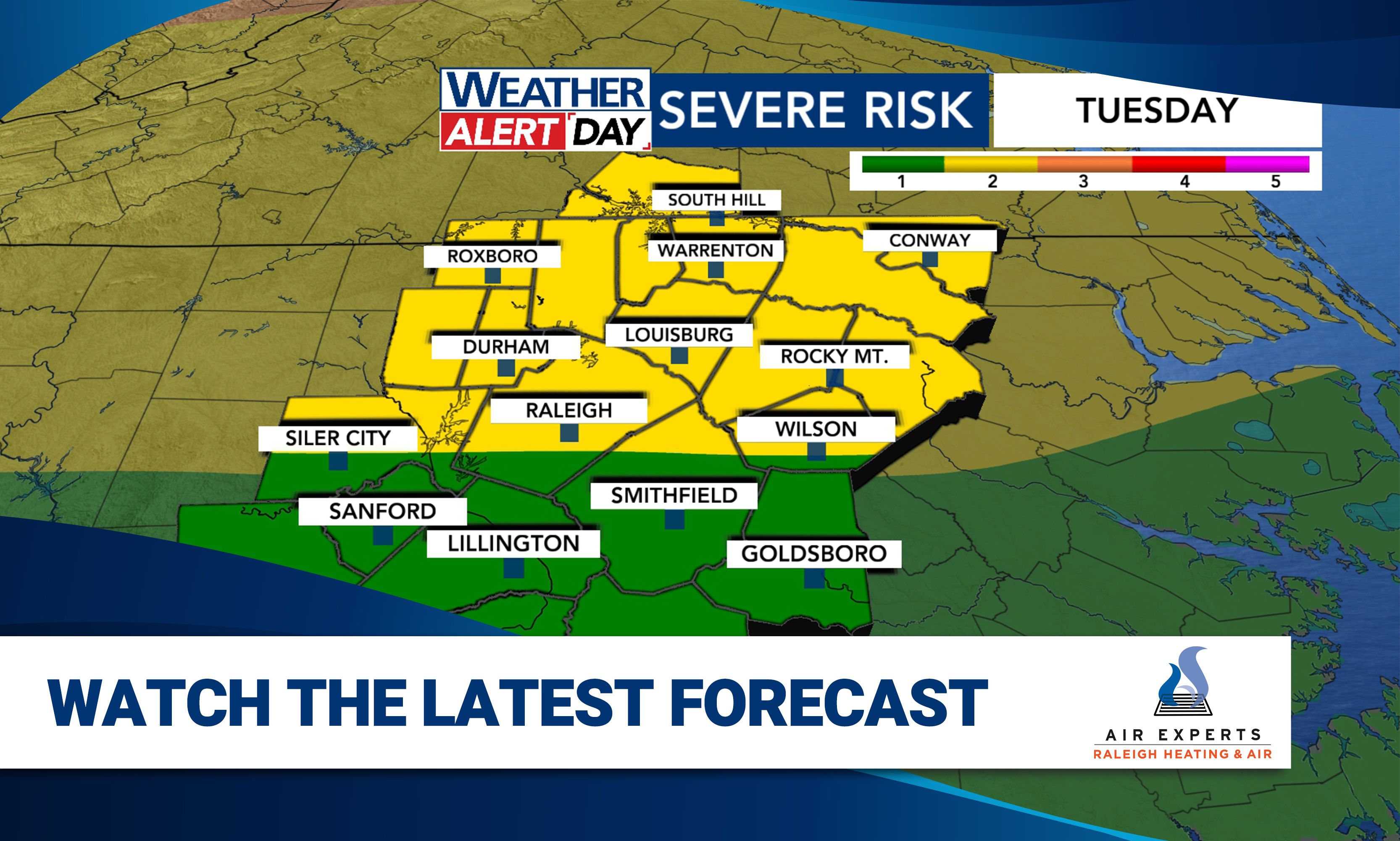 String of WRAL Weather Alert Days issued for storm, flood risk
