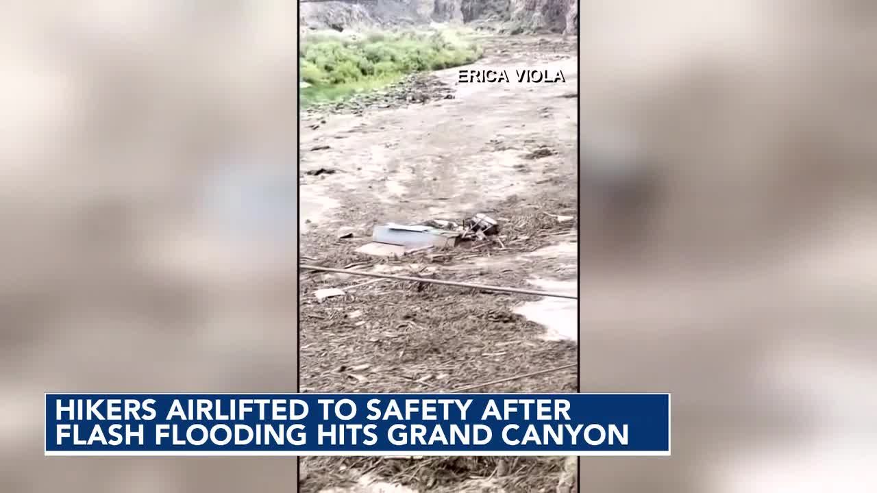 More than 20 missing after flash flooding in the Grand Canyon