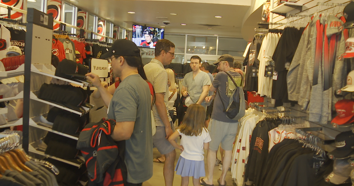 Canes merchandise fly off shelves as fan search for new gear ahead of Stanley Cup Final