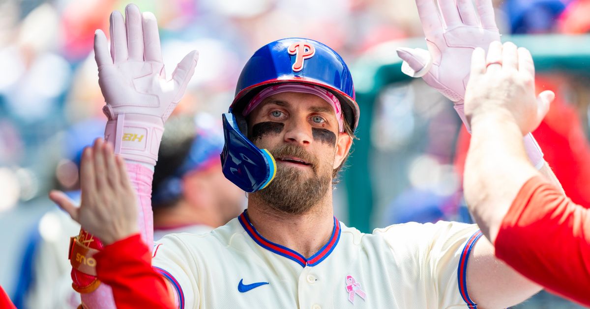 Bryce Harper bristles at blowback from toothbrushing technique. Just a squeeze, from tube to tongue