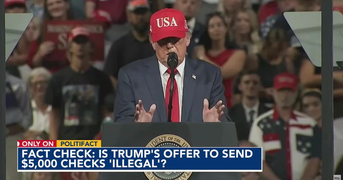 A $5,000 'bribe'? Fact-checking claims that Trump's promise to send post-election checks is illegal