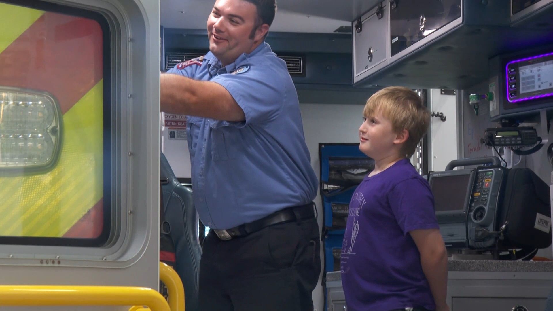 7-year-old boy reunited with first responders who saved his life