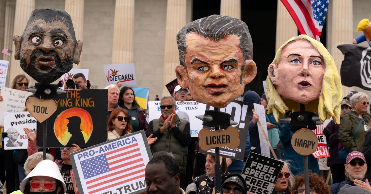 No Kings rallies across U.S. urge voters to cast ballots early ahead of midterms