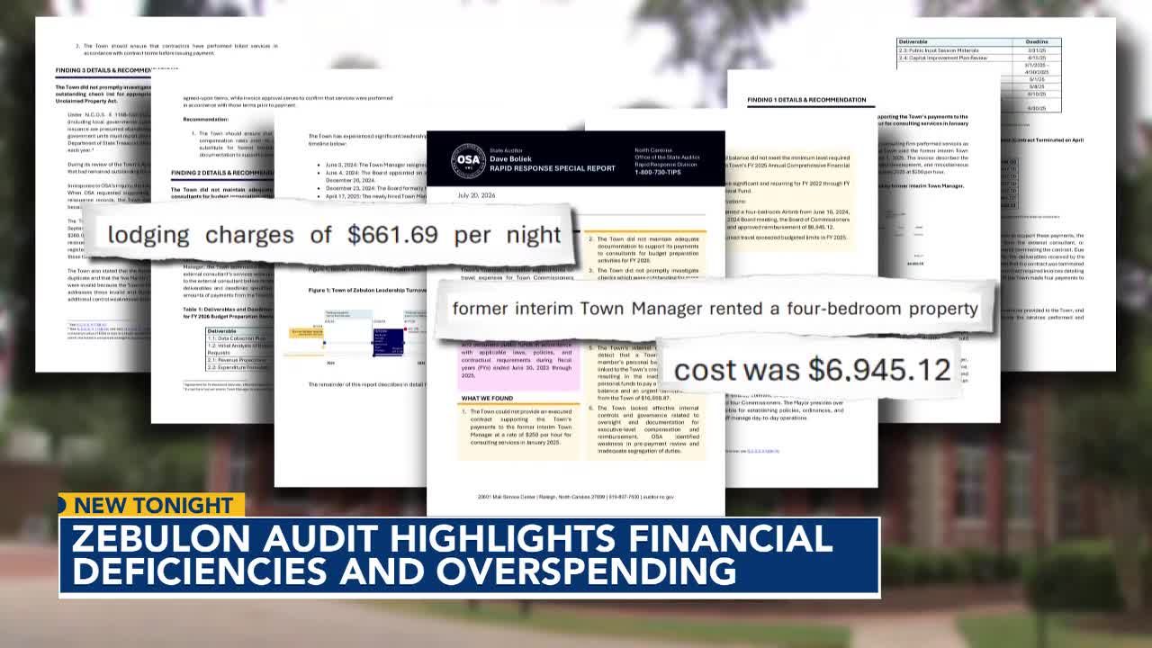 Audit: Zebulon lacked proper financial oversight, overspent from general fund