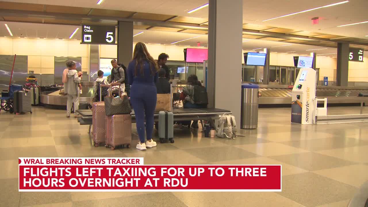 American Airlines passengers sat for hours at RDU waiting to deplane Tuesday morning