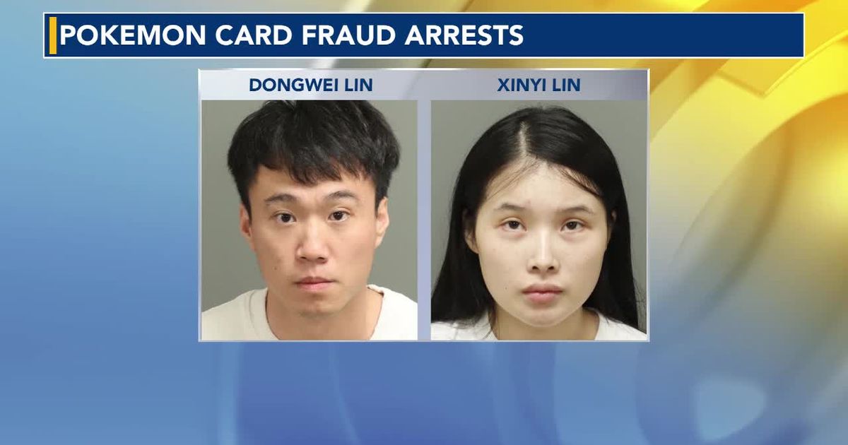 Pair bought Pokémon cards with stolen ID, tried to resell them, warrant says