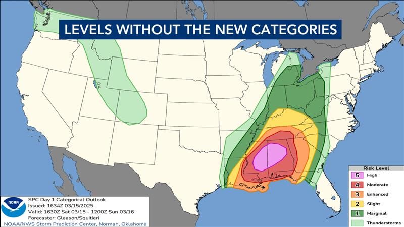 Storm Prediction Center adds new tornado intensity levels to maps ...
