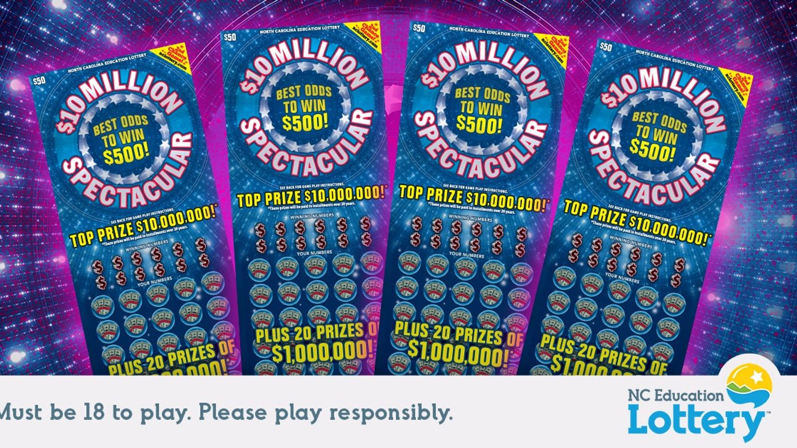 Willow Spring man wins $10 million on NC lottery scratch-off