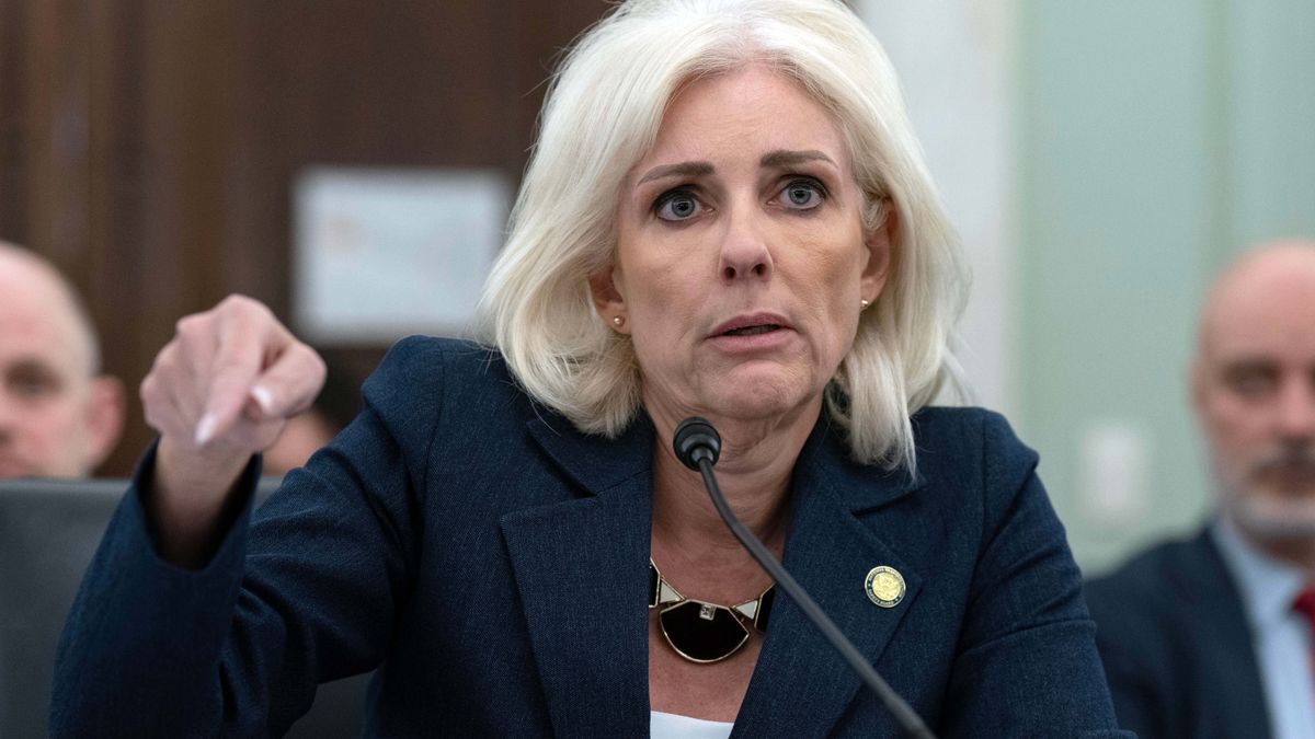 National Transportation Safety Board (NTSB) Chairwoman Jennifer Homendy testifies before the Senate Committee on Commerce, Science, and Transportation hearing at Capitol Hill, Thursday, Feb. 12, 2026, in Washington. (AP Photo/Jose Luis Magana)