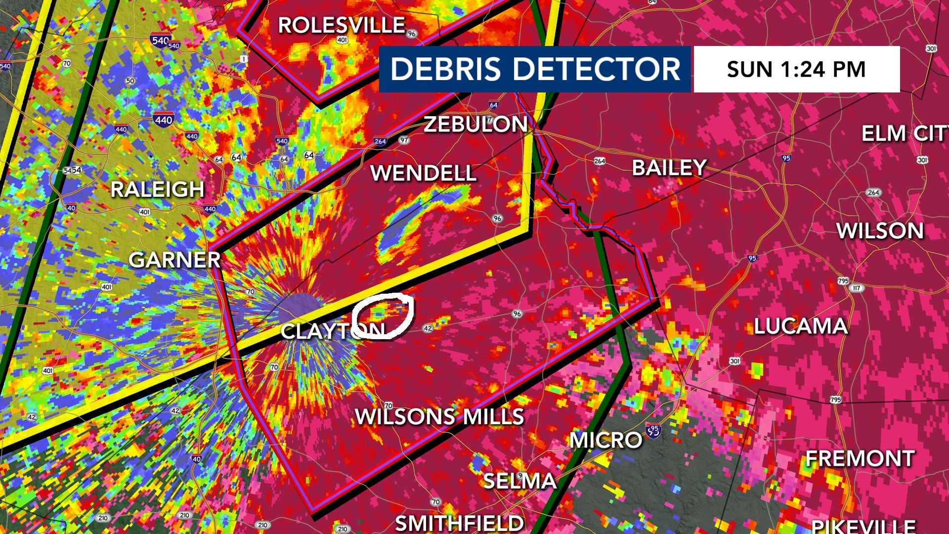 At least 5 tornadoes strike central North Carolina, uprooting trees and damaging homes in northeast Raleigh :: WRAL.com