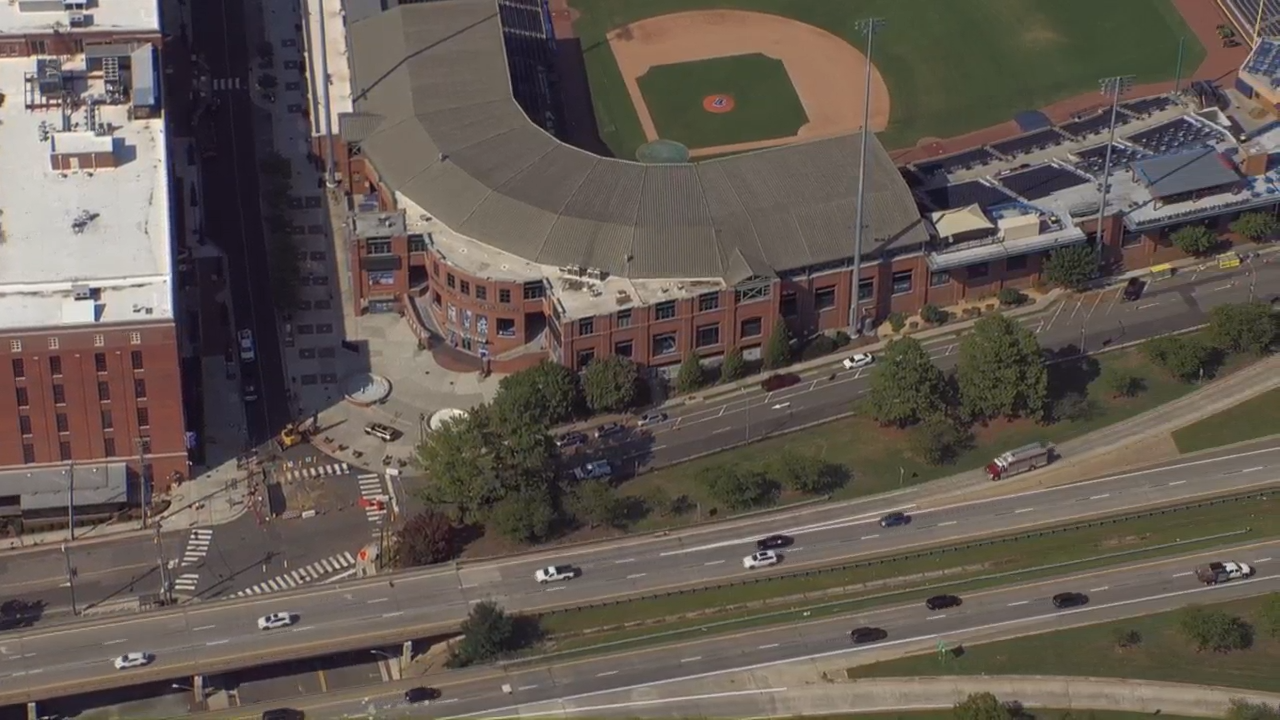 Gas leak in front of Durham Bulls Athletic Park , nearby businesses evacuated