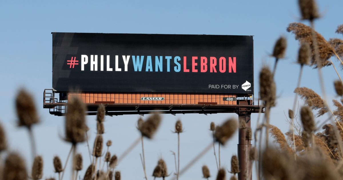 LeBron James picked Philadelphia, eight years after billboards asked him to come to the 76ers