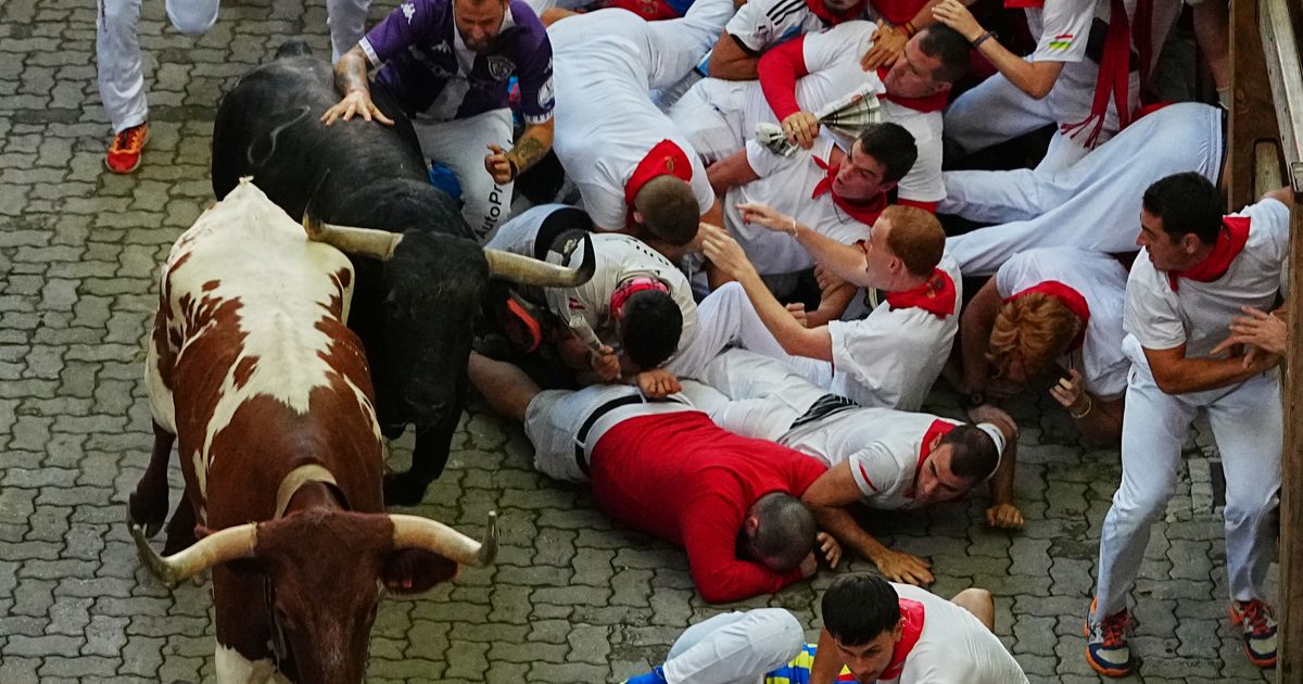 2 Spaniards gored as the San Fermin bull run festival concludes