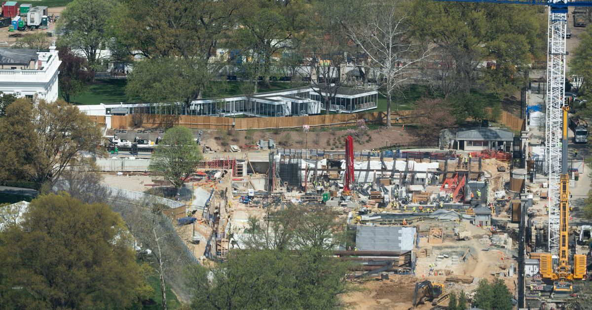 Construction on Trump’s White House ballroom can continue for now, US appeals court says