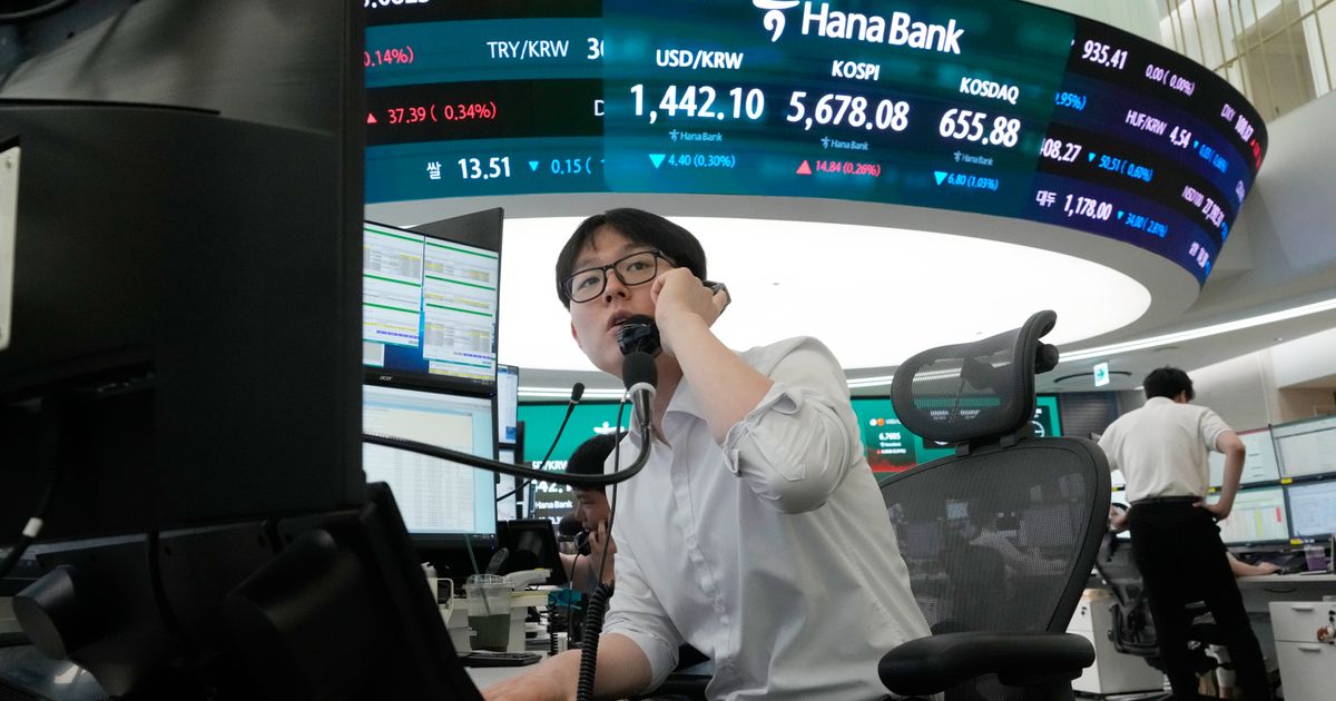 South Korea’s Kospi index jumps more than 13% on a surge of chipmaking stocks
