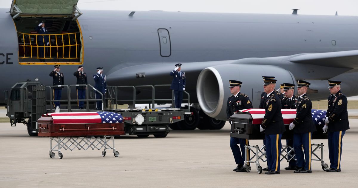 Two Iowa National Guard members killed in Syria return home on Christmas Eve