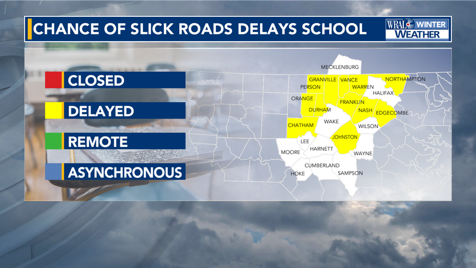 Wake County schools not included in 2hour delay Parents ask why