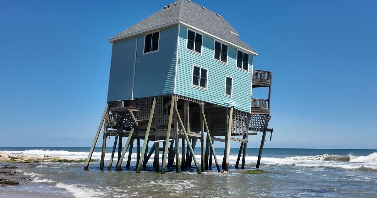 Another home collapses into Atlantic, the 20th to fall in Buxton since September 2025