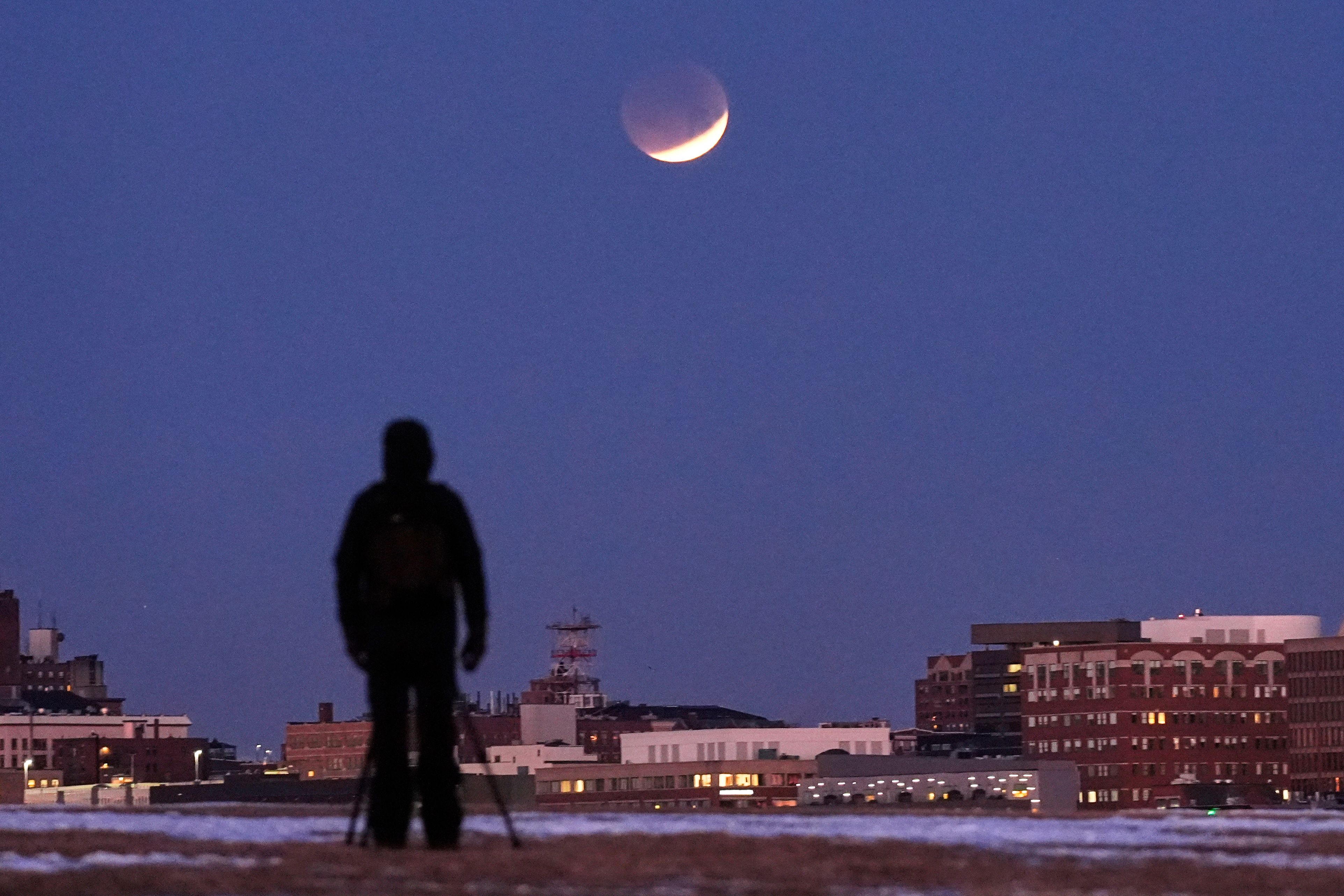 Near - total lunar eclipse is coming up with the Americas in prime position